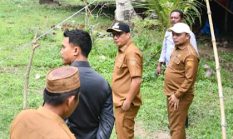 Sering Terendam Banjir Saat Hujan Deras, Wabup Boalemo Tinjau Lokasi Pembangunan Embung di Mohungo