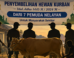 Kisah Inspiratif; Dari Perahu, 7 Pemuda Sukses Patungan beli Sapi Kurban untuk Kaum Duafa